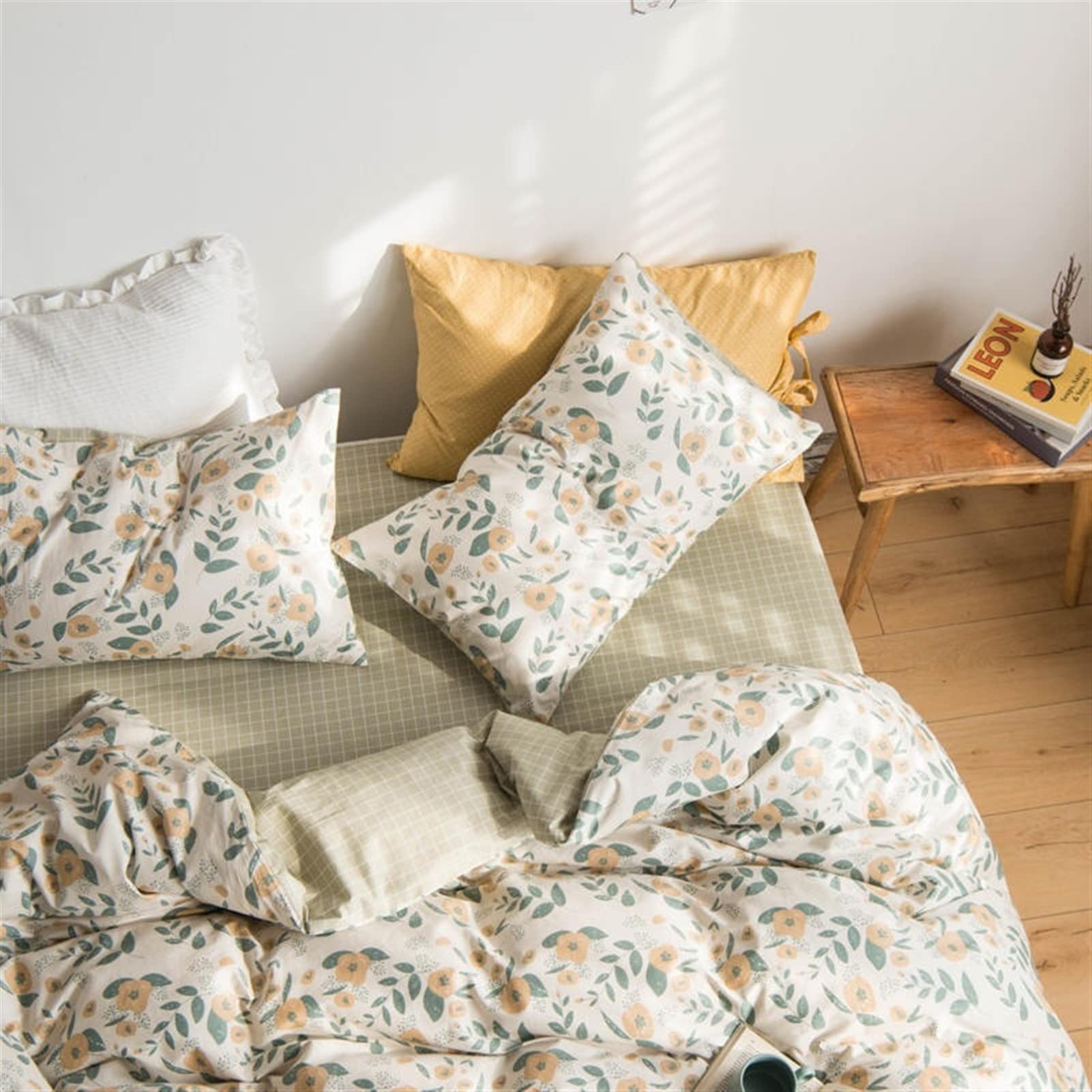 Amazon｜掛け布団カバーセット シックな花柄プリント掛け布団カバー