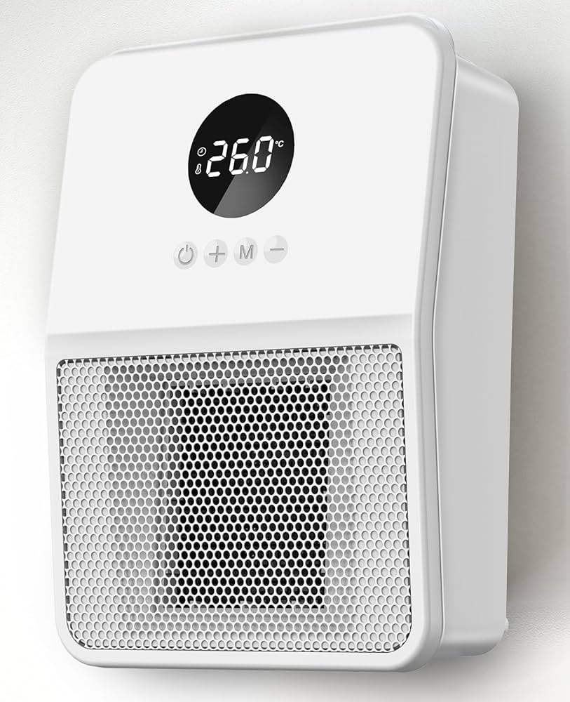 Amazon | ヒーター 壁掛け 人感センサー付き セラミックヒーター 【 2