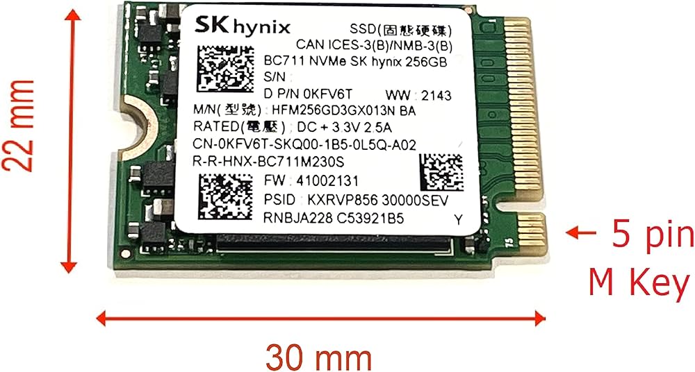 Amazon | OEM SK Hynix 256GB M.2 PCI-e NVME SSD 内蔵ソリッド