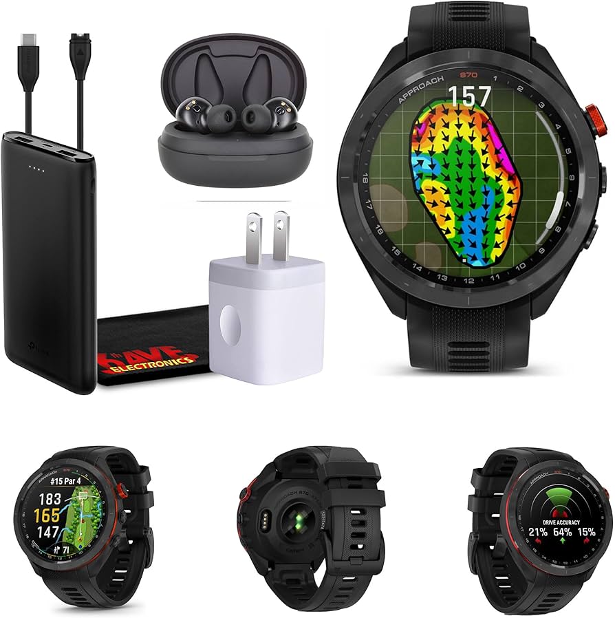 Amazon.com: Garmin Approach S70 47MM Black- Golf GPS Fitness