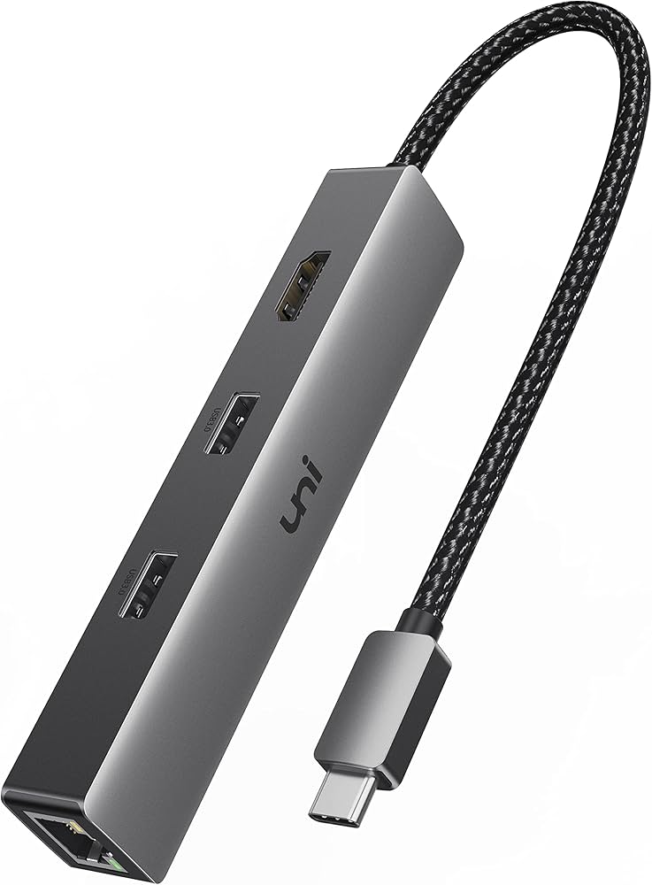 Amazon | USB Cハブ 6 in 1、uni USB-Cマルチポートアダプター