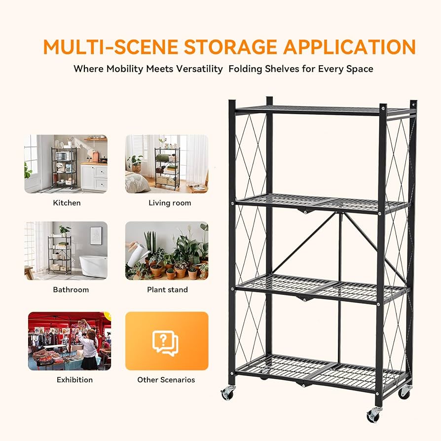 Amazon.com: BRIAN & DANY Folding Shelf, Storage Racks and Shelving