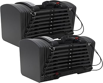 Amazon | MRG 正規品 可変式 ダンベル 26kg ブロックダンベル 可変式