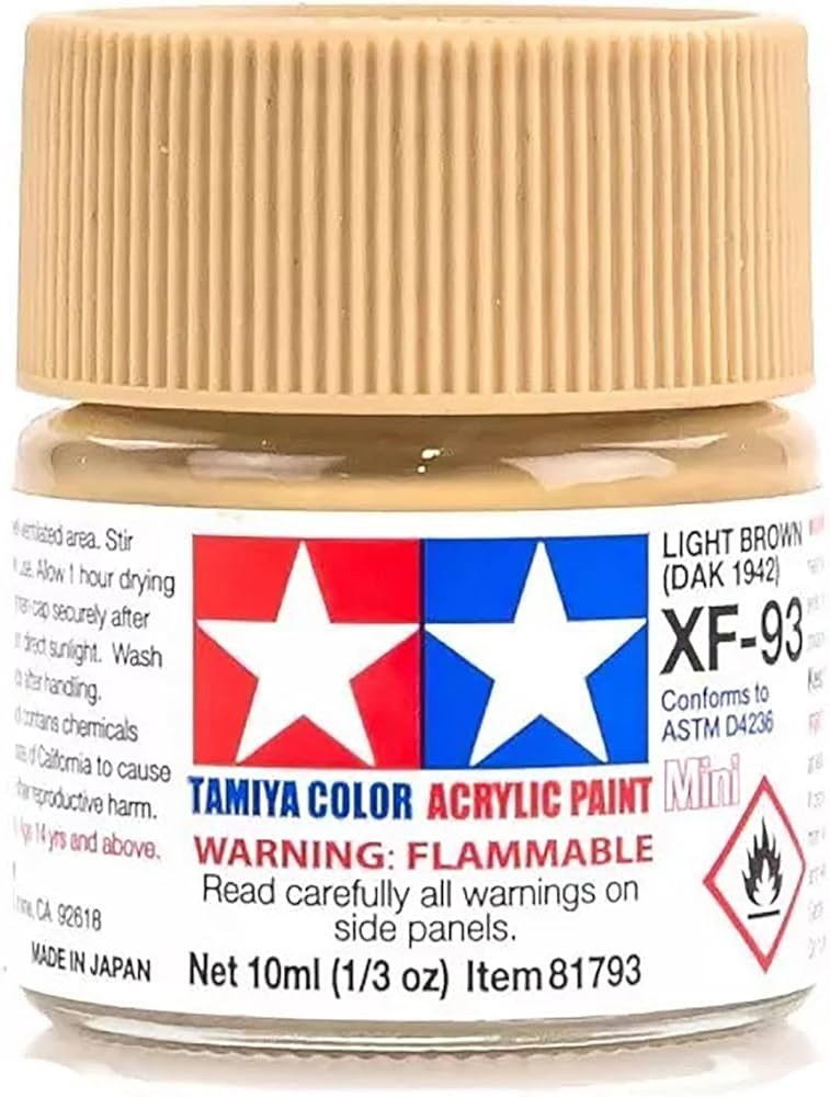 Amazon.com: TAMIYA XF-93 Light Brown DAK 1942 TAM81793 Plastics