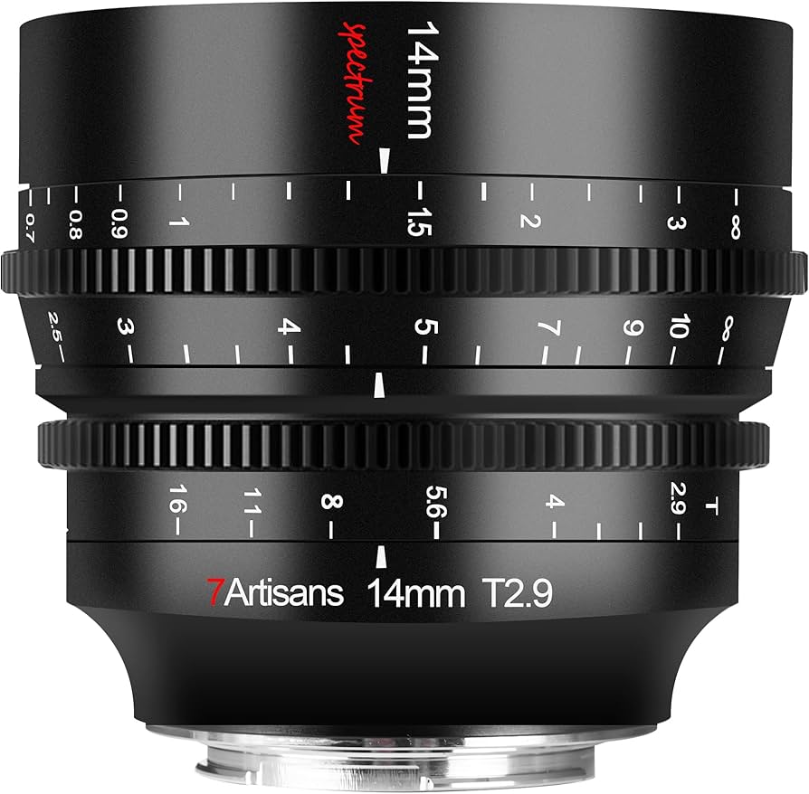 Amazon.com: 7artisans 14mm T2.9 Large Aperture, 270°Focus Stroke