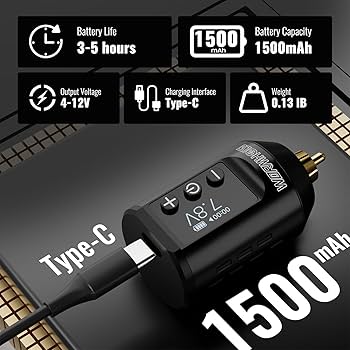 Amazon | ワームホール タトゥーガンキット ワイヤレスタトゥー マシン