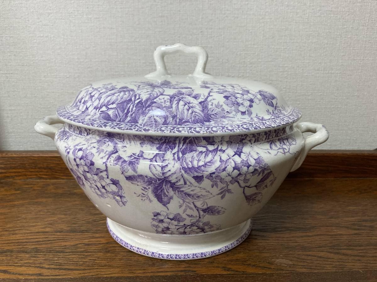 Amazon.co.jp: フランス アンティークジアンGien チューリーン 紫陽花