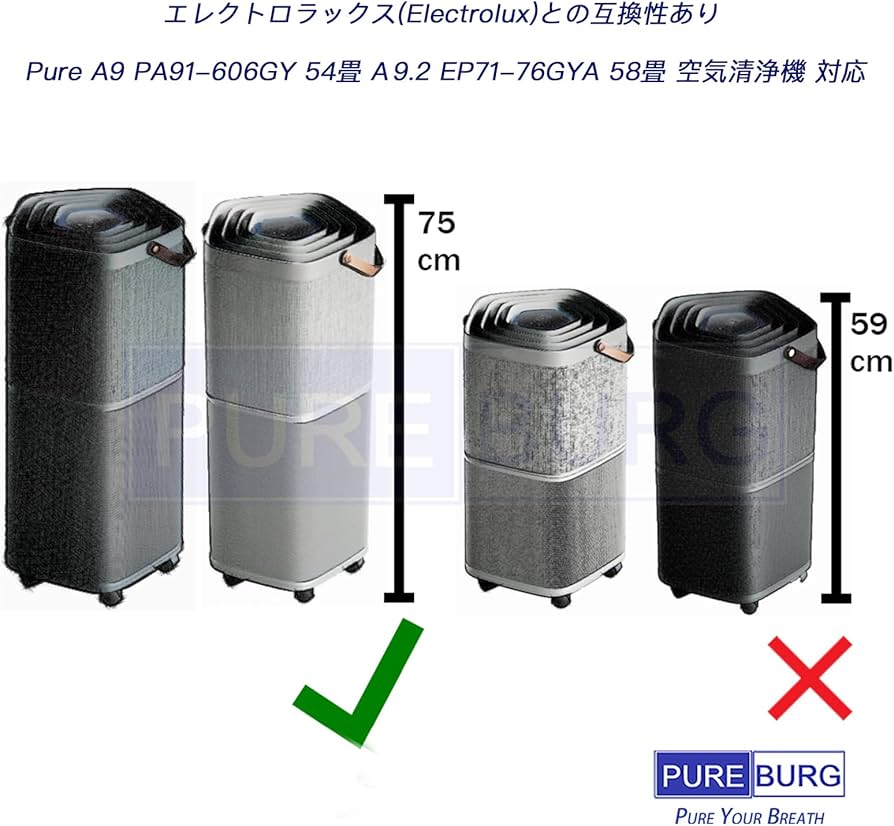 Amazon.co.jp: PUREBURG EFDCLN6PLS 交換用フィルターエレクトロ
