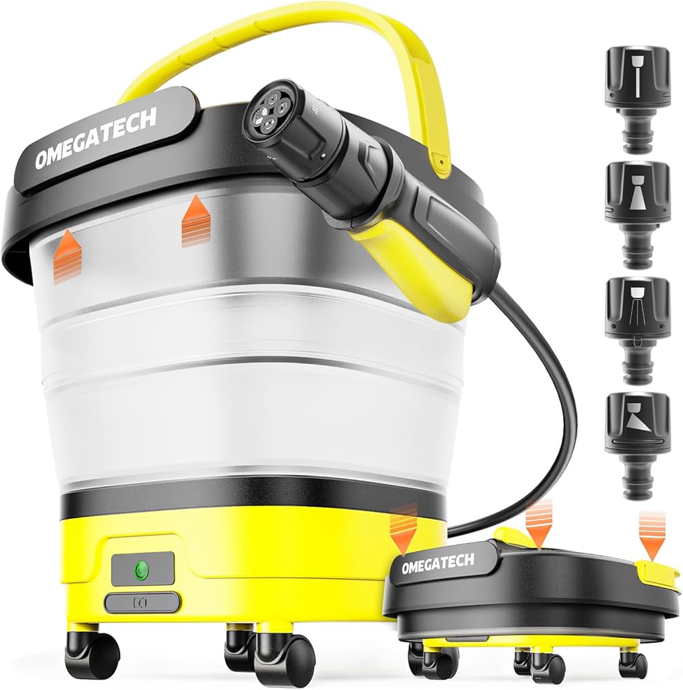 Amazon | 高圧洗浄機 キャスター付 コードレス 折り畳み式 Foldable