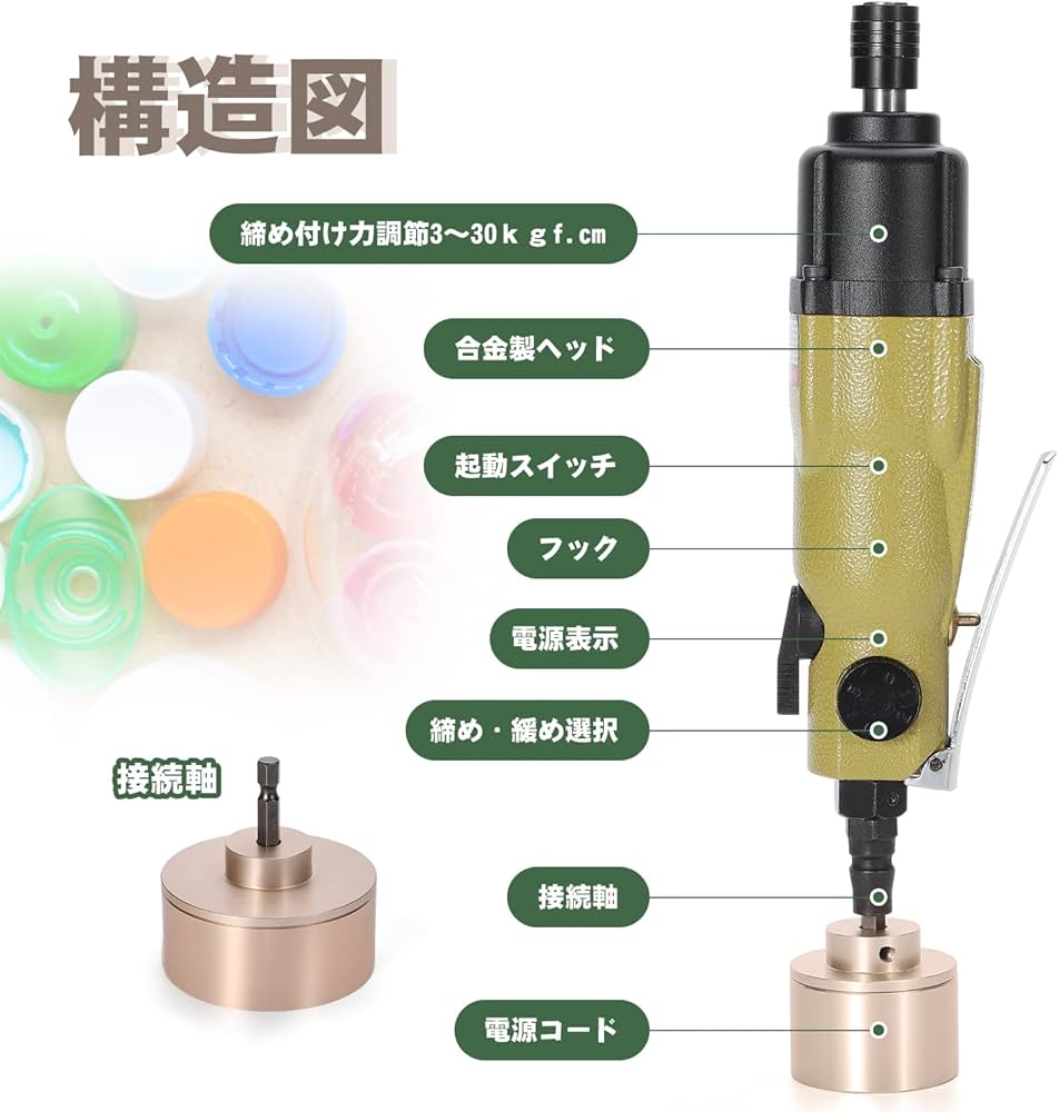 Amazon | 【クリアランスセール】CGOLDENWALL スクリューキャッパー 空