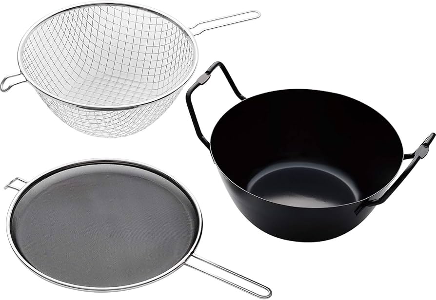 Amazon｜ラバーゼ 燕三条 NEW 鉄 揚げ鍋 22cm セット 日本製 la base