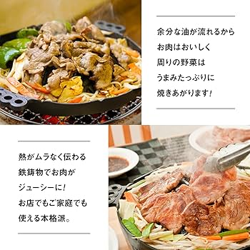 Amazon｜池永鉄工(Ikenaga Iron Works) ジンギスカン 鍋 鋳物 29cm