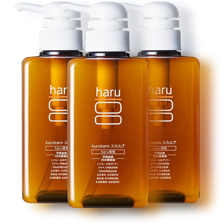 haru kurokami スカルプシャンプー 400ml×3個