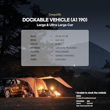 Amazon.co.jp: IDOOGEN SUVテント キャンプ用 防水 テールゲートテント