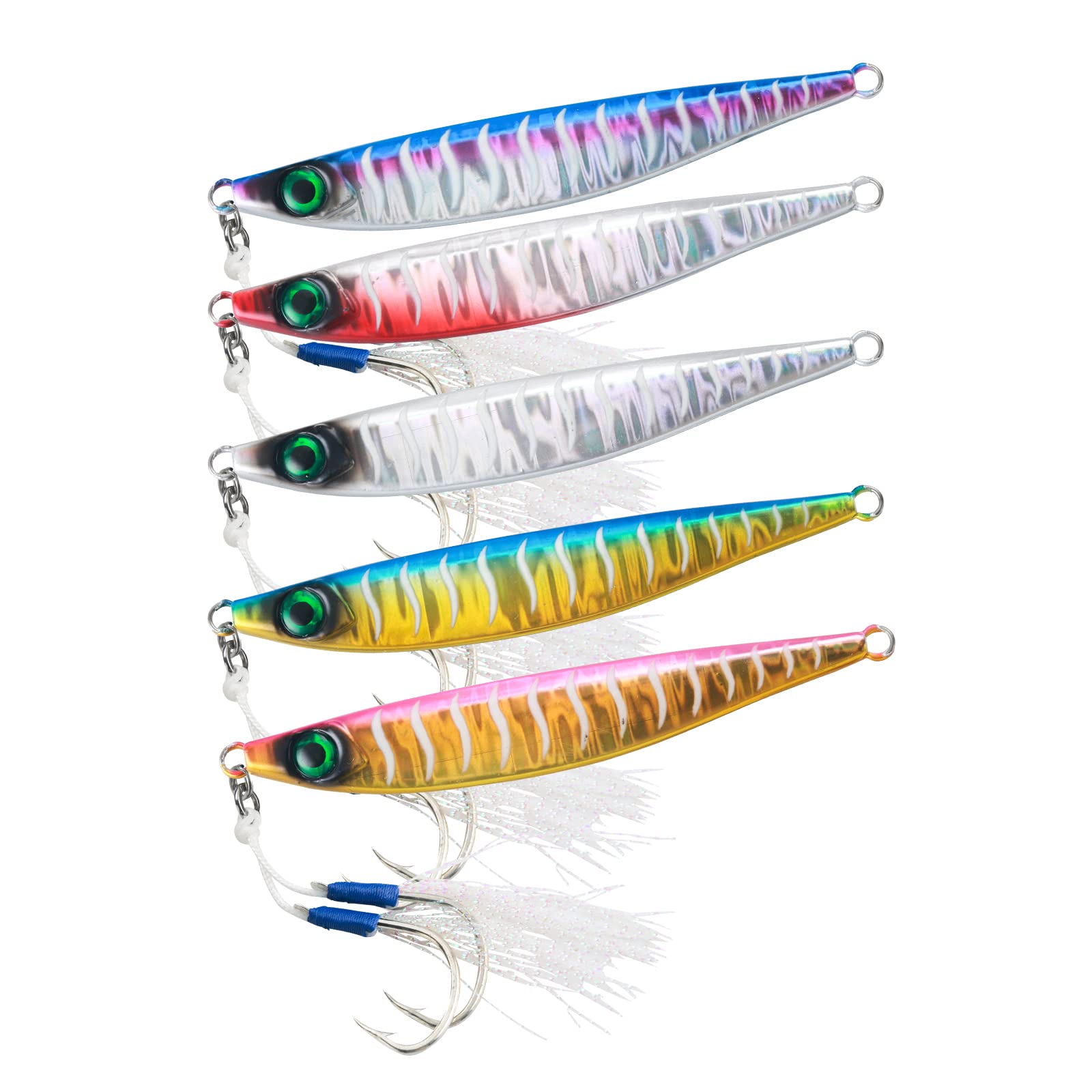 Amazon.co.jp: Dananier メタルジグセット 夜光 40g/60g/80g/100g