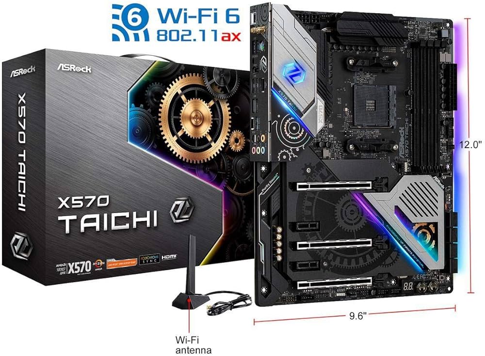 Amazon | ASRock X570 Taichi AM4 AMD Premium X570 SATA 6Gb/s ATX