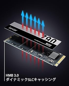 Amazon | Lexar SSD PCIe Gen4x4 M.2 NVMe 2280 グラフェン放熱シート