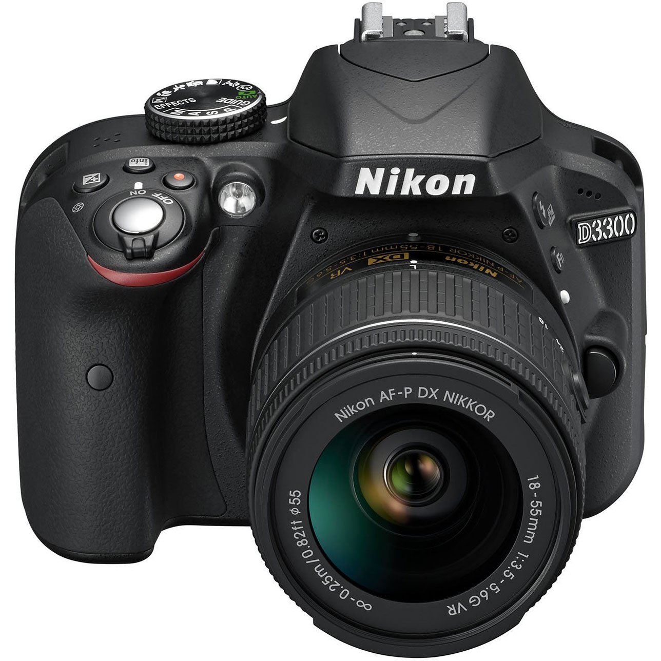 Amazon.com : Nikon D3300 w/ AF-P DX 18-55mm VR Digital SLR – Black