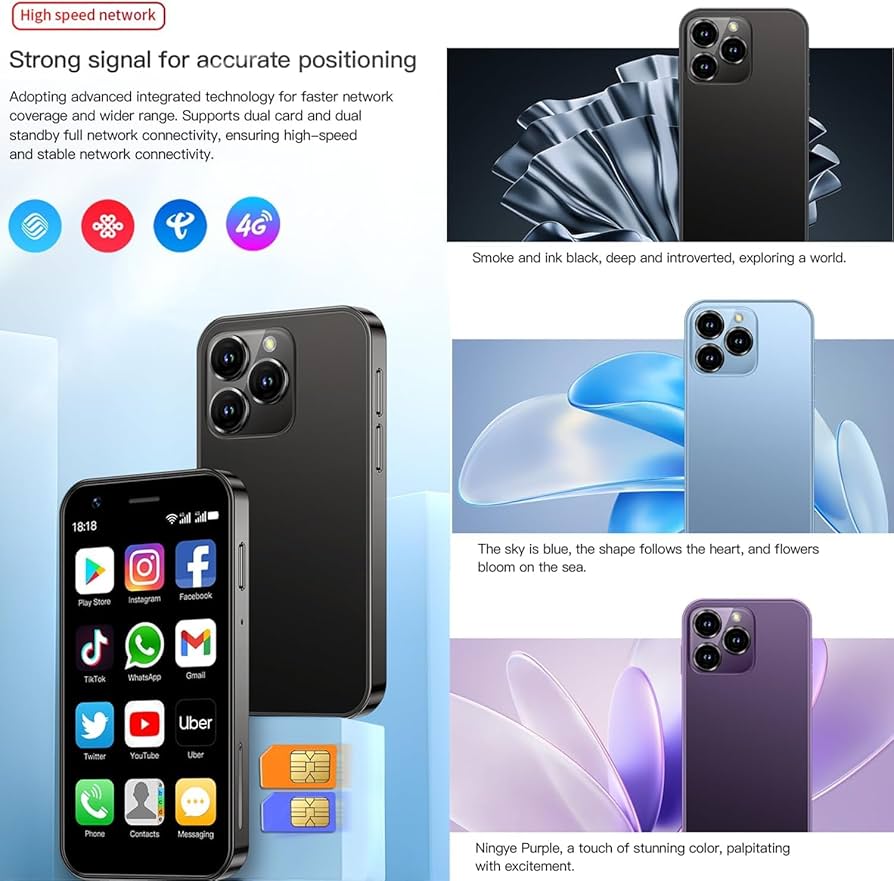 Amazon | SOYES XS16ミニスマートフォン、3GB RAM + 64 ROM、3.0インチ