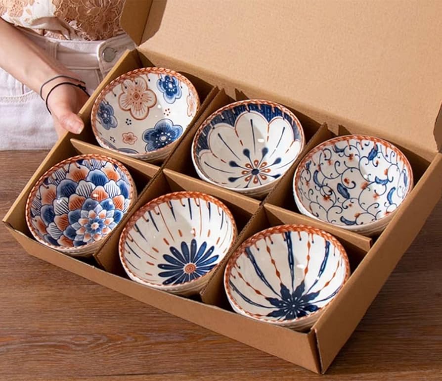 和風デザイン 陶器皿 6枚セット 和風デザイン 陶器皿 6枚セット