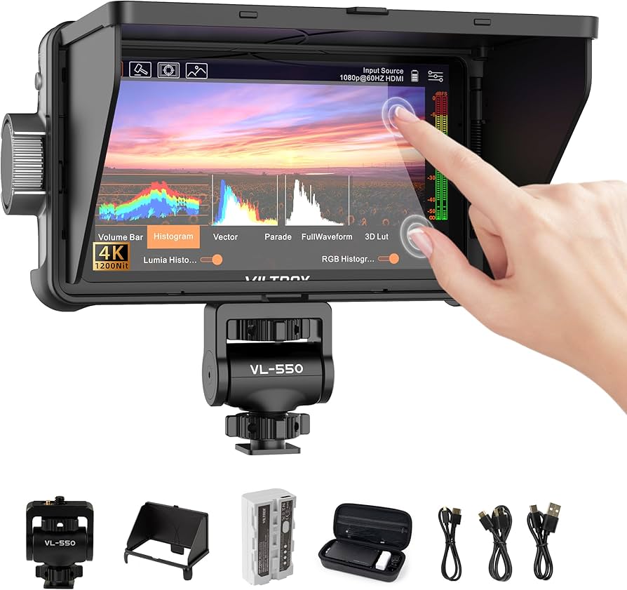 Amazon.com : VILTROX DC-550 Pro 5.5 inch Camera Field Monitor, 4K