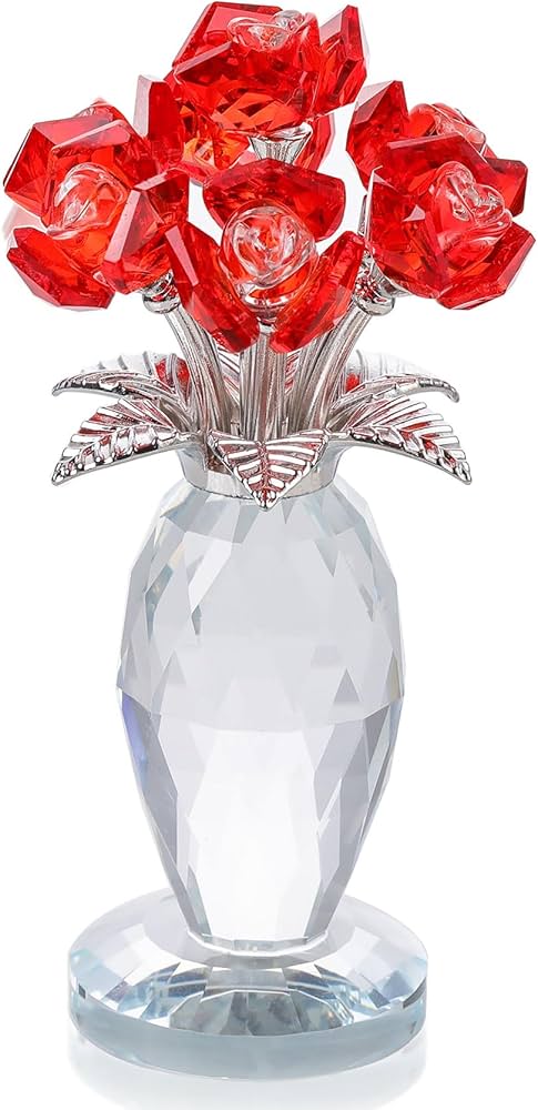 Amazon｜Kertari クリスタル フラワー 造花 インテリア 結婚祝い 誕生