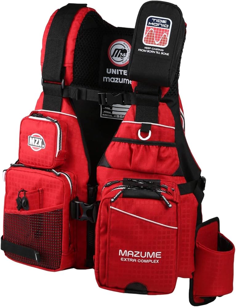Amazon | Mazume(マズメ) タイドマニアライフジャケット レッド MZX