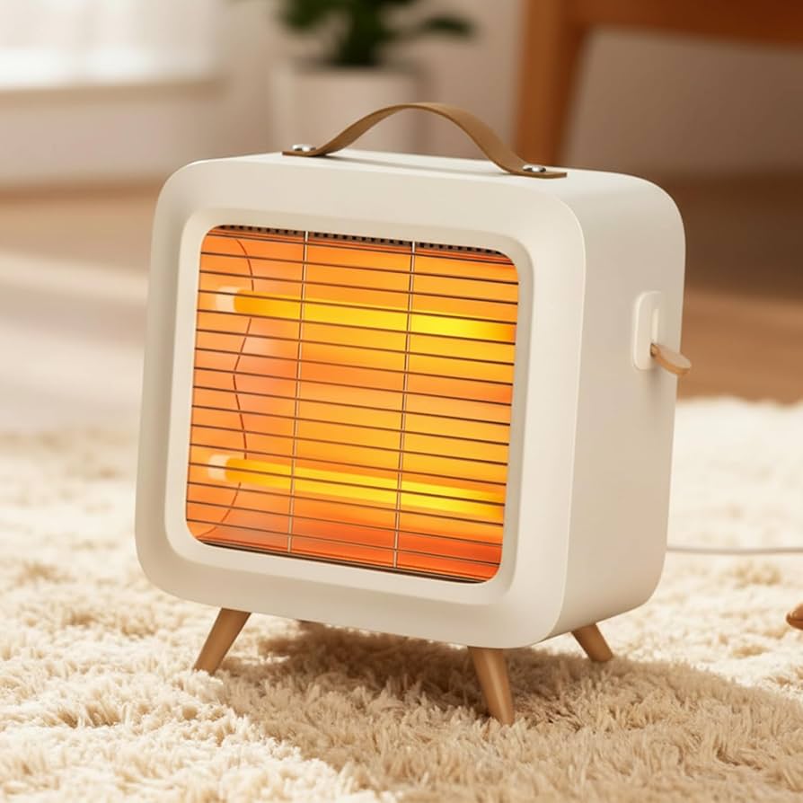 Amazon | 電気ストーブ 小型 ヒーター 省エネ 2025新登場 即暖 足元