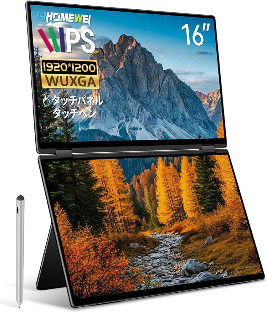 24時間限定価格】eHOMEWEI 16インチ ディスプレイ／タッチパネル対応