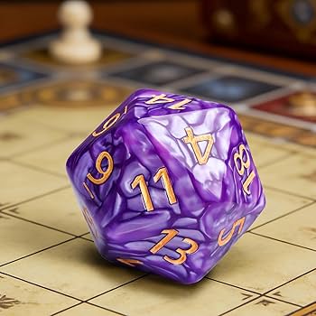 Amazon.com: 20 Sided DND Dice,D20 Giant Polyhedral Dice,55mm Titan