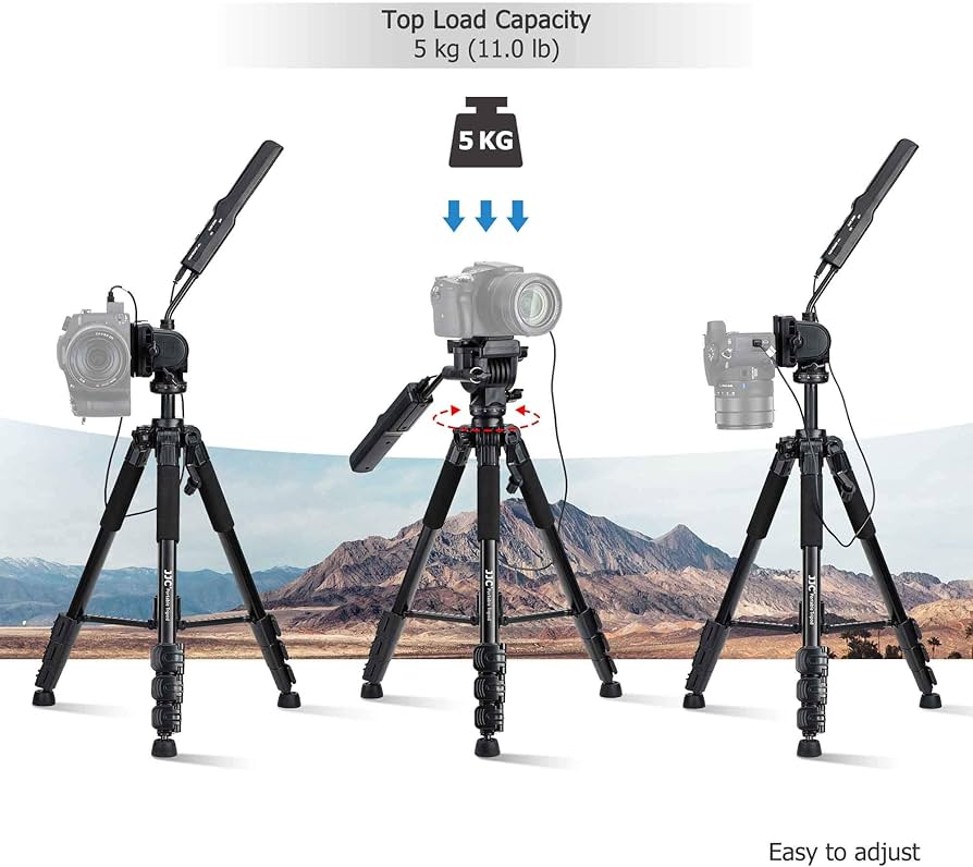 Amazon | JJC 多機能 ビデオカメラ 三脚 リモコン 三脚 ソニー VCT