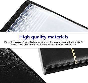 TsunNee Madeni Para Koleksiyonu Albümü 150 Cep, Deri Kapaklı Bozuk