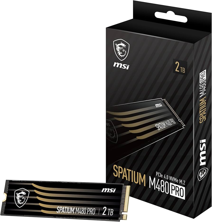 Amazon.com: msi SPATIUM M480 PRO PCIe 4.0 NVMe M.2 2TB Internal