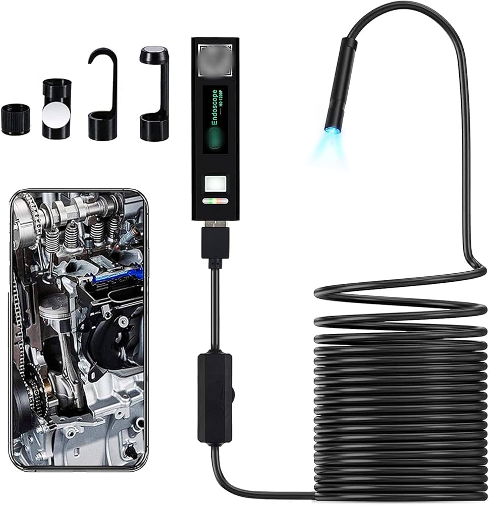 Amazon | 【全機型対応】 ワイヤレス内視鏡 ファイバースコープ 無線