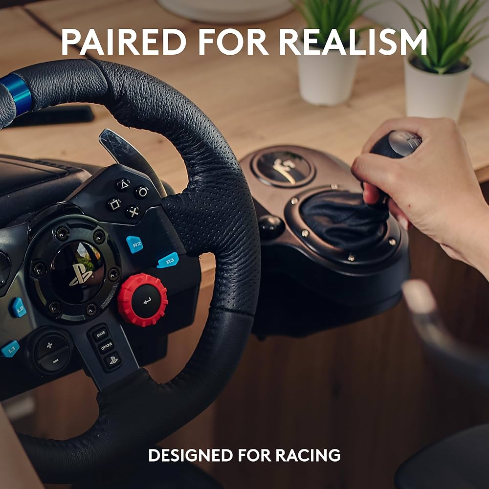 Logitech G29 Driving Force Racing Wheel and Pedals, Force Feedback