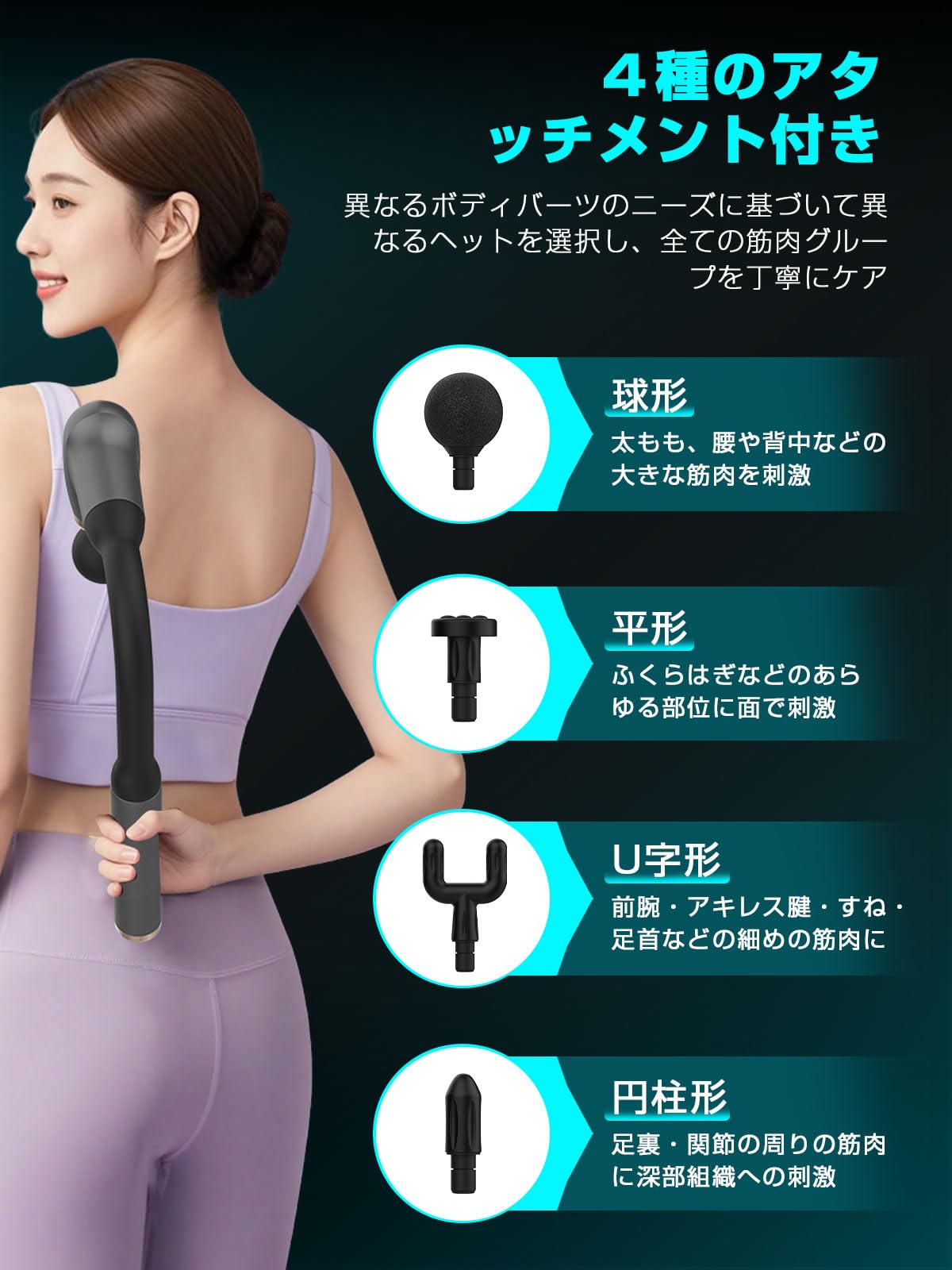 Amazon | 筋膜リリースガン ハンディタイプ 【液晶ディスプレイ搭載