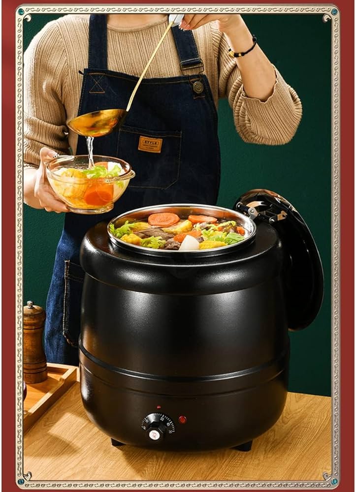 Amazon | 10L食品用スープ釜ウォーマー, 業務用 ステンレス鋼 業務用