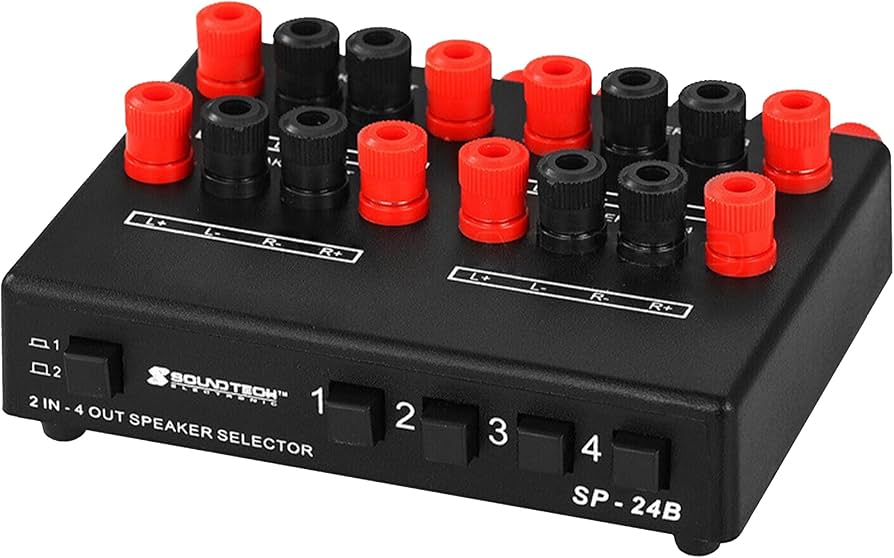 Amazon | EdisonBrain スピーカーセレクター 2 in 4 out スピーカー