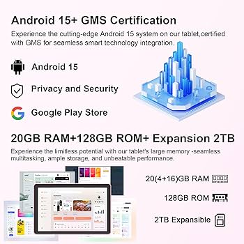 Amazon.co.jp: CUPEISI Android 15 タブレット 10インチ、20GB RAM+
