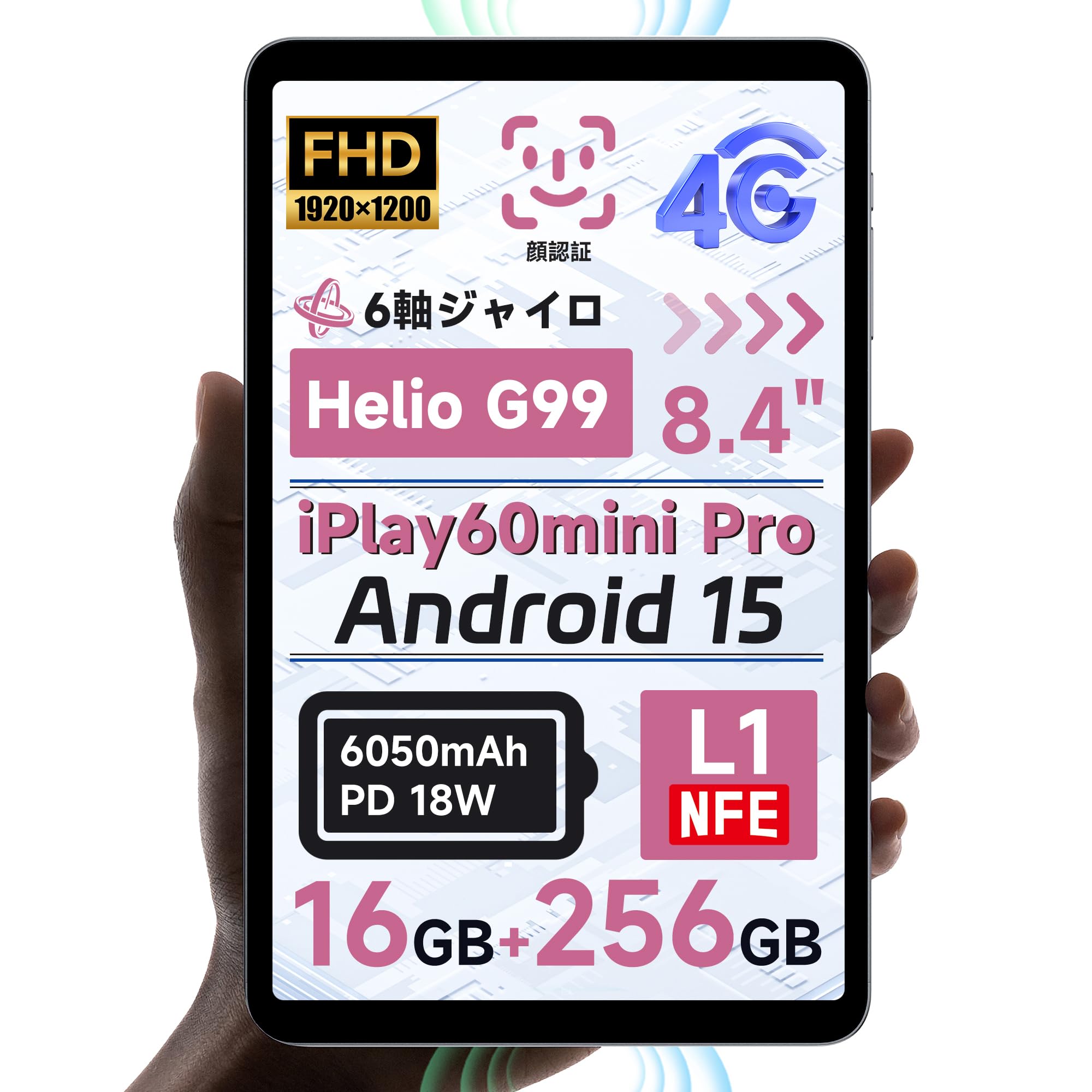 Amazon.co.jp: ALLDOCUBE iPlay60mini Pro 8.4インチタブレット 16GB+
