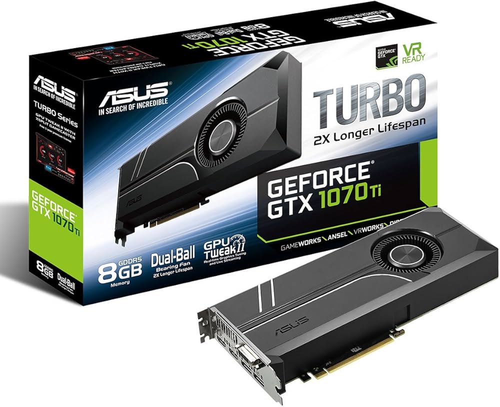 Amazon | ASUS Nvidia GTX1070TI搭載ビデオカード TURBO-GTX1070TI-8G
