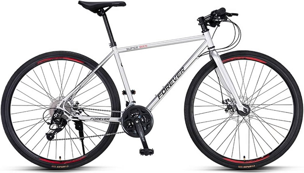 Amazon | ロードバイク 700c 自転車 ブラック 30段変速 軽量 アルミ