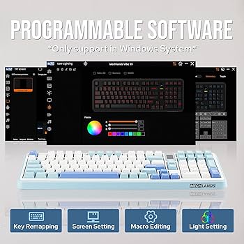 Amazon | MechLands Vibe99 ワイヤレスゲーミングキーボード 1.06