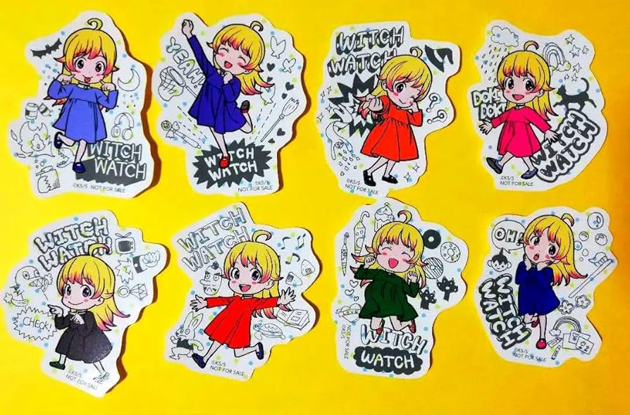 Amazon.co.jp: ウィッチウォッチ WITCHWATCH 特典 ステッカー 8種