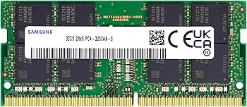 Samsung 32GB DDR4 3200MHz PC4-25600 (PC4-3200AA) CL22 SODIMM 2Rx8