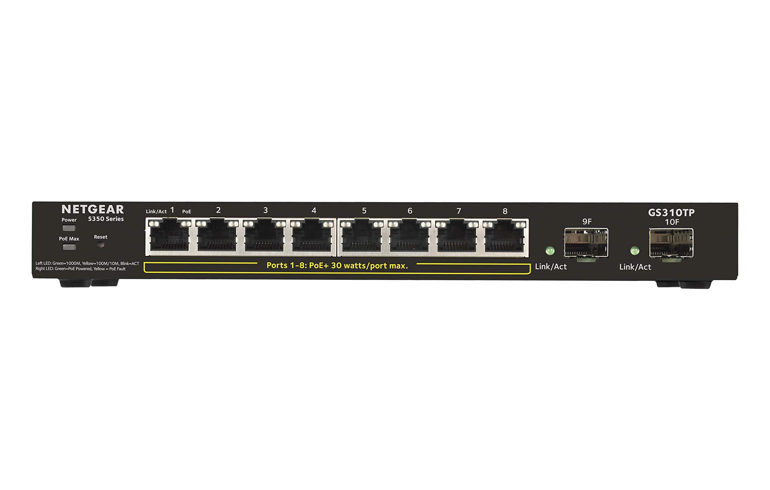 Amazon.co.jp: NETGEAR Switching Hub PoE (8 Ports) VLAN Hub GS310TP
