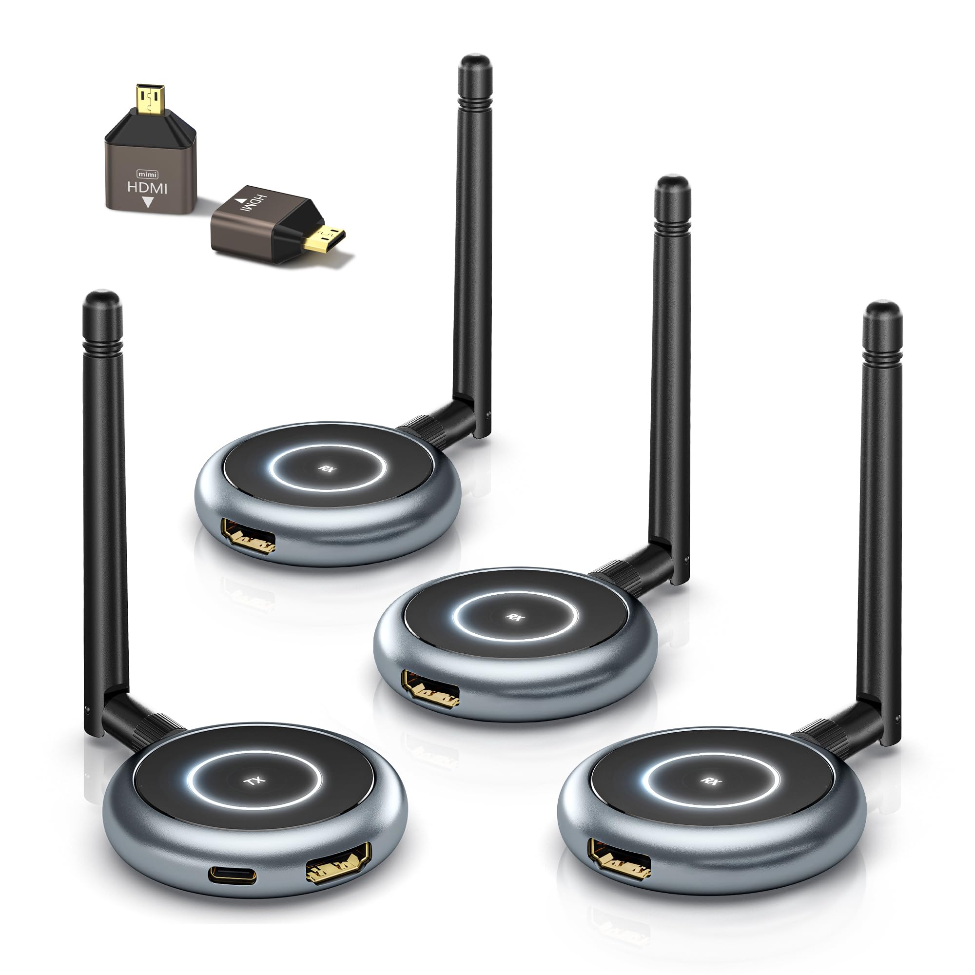 Amazon | AIMIBO ワイヤレスHDMI 送受信機セット1TX+3RX | AIMIBO