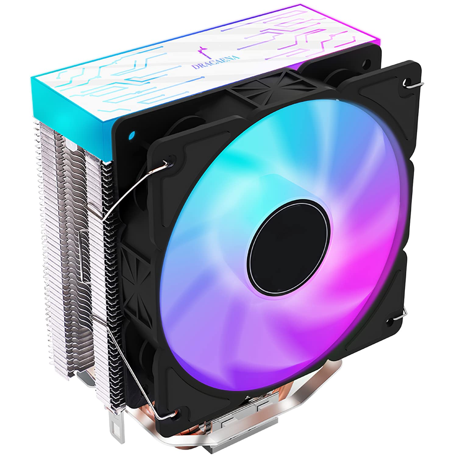 Amazon.co.jp: Dracaena RGB CPU エアクーラー、120mm PWG CPU ファン
