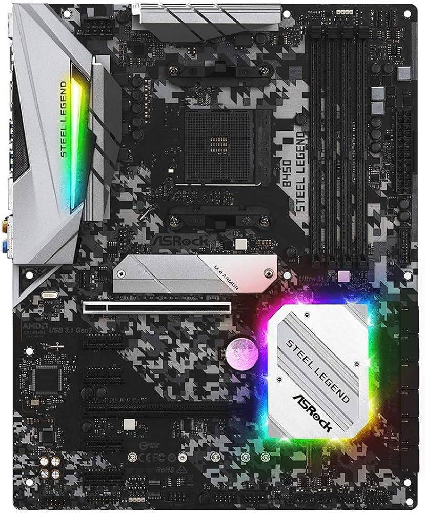 Amazon.co.jp: ASRock Motherboard B450 Steel Legend AMD Ryzen AM4