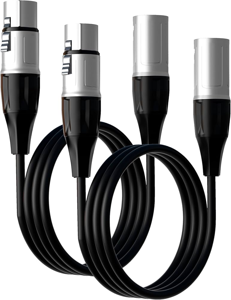 Amazon.com: Tisino XLR Cable, 2 Pack Microphone Cable XLR Male to